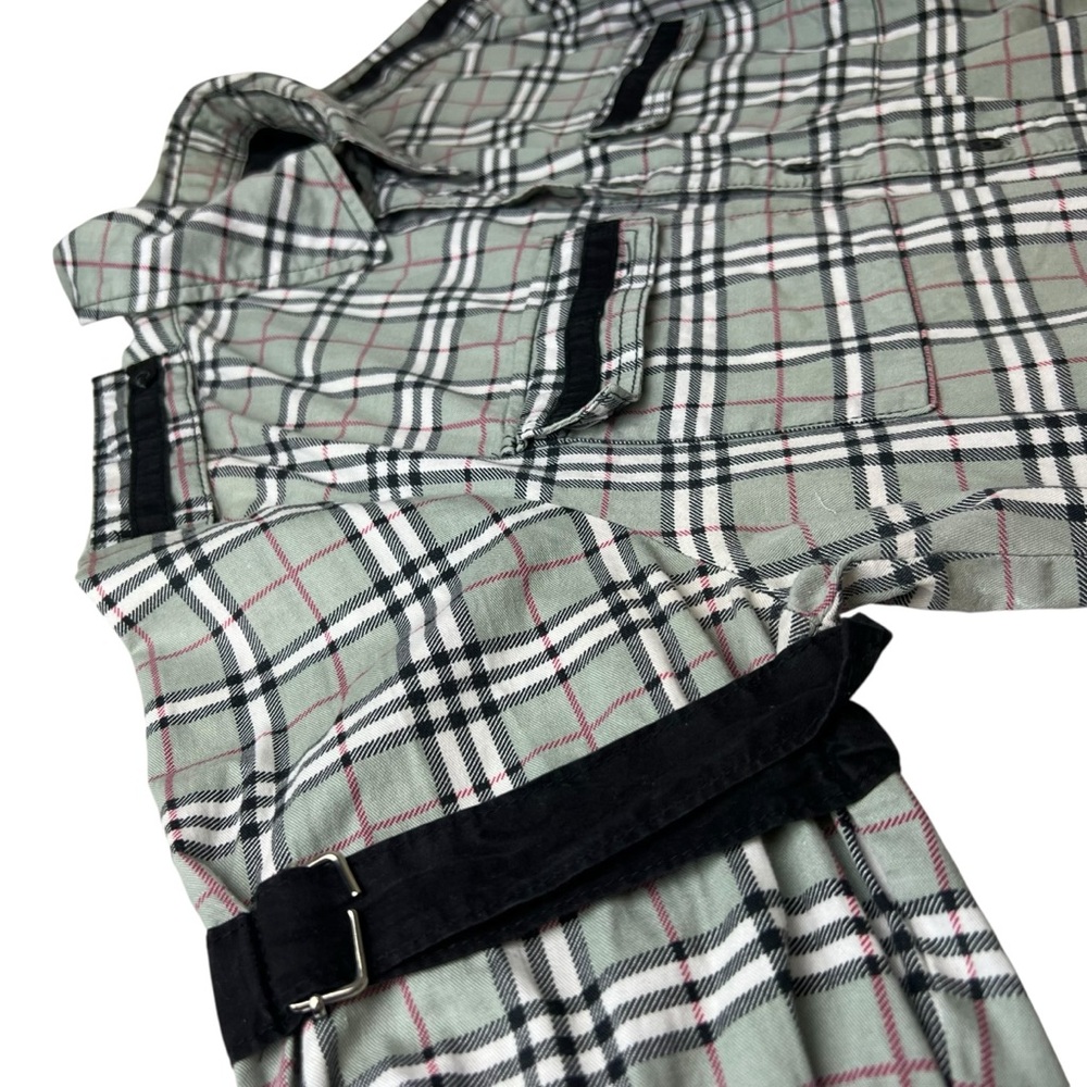 Tripp NYC Men’s Medium Goth Plaid Black/Red Checked Button Up Shirt - Picture 8 of 14